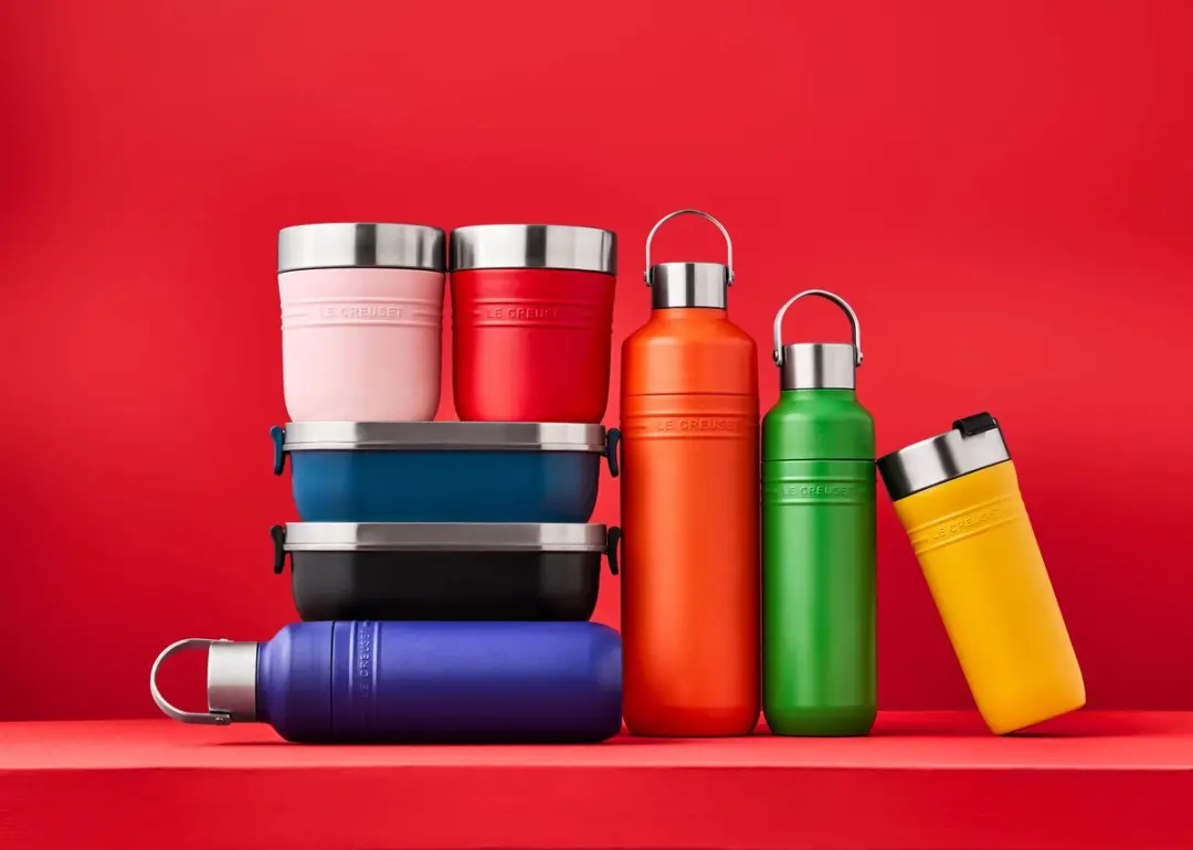 Le Creuset Lunchbeker On The Go 0,5L - Dubbelwandig - Kersenrood