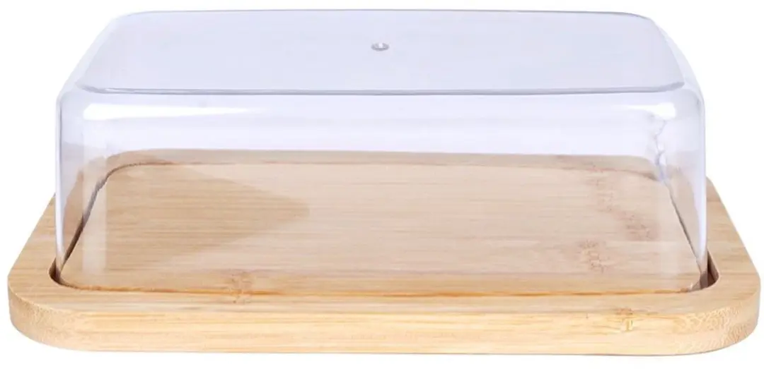 Excellent Houseware Bamboe Boterhouder - 19x12,5x6cm - afbeelding 6 van 6