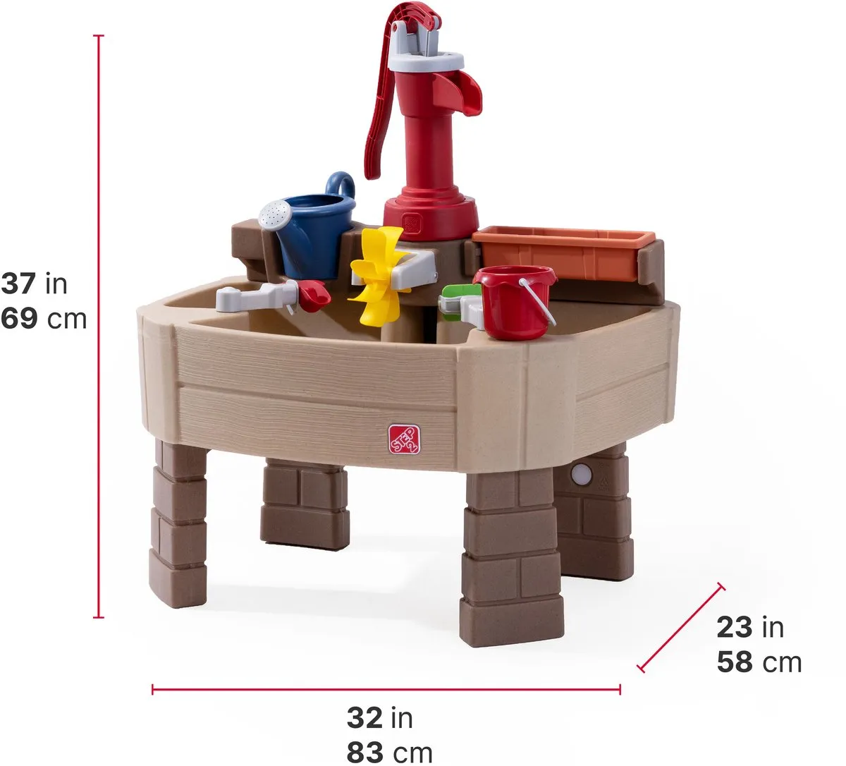 Step2 Pump & Splash Discovery Watertafel - 30L - Bruin