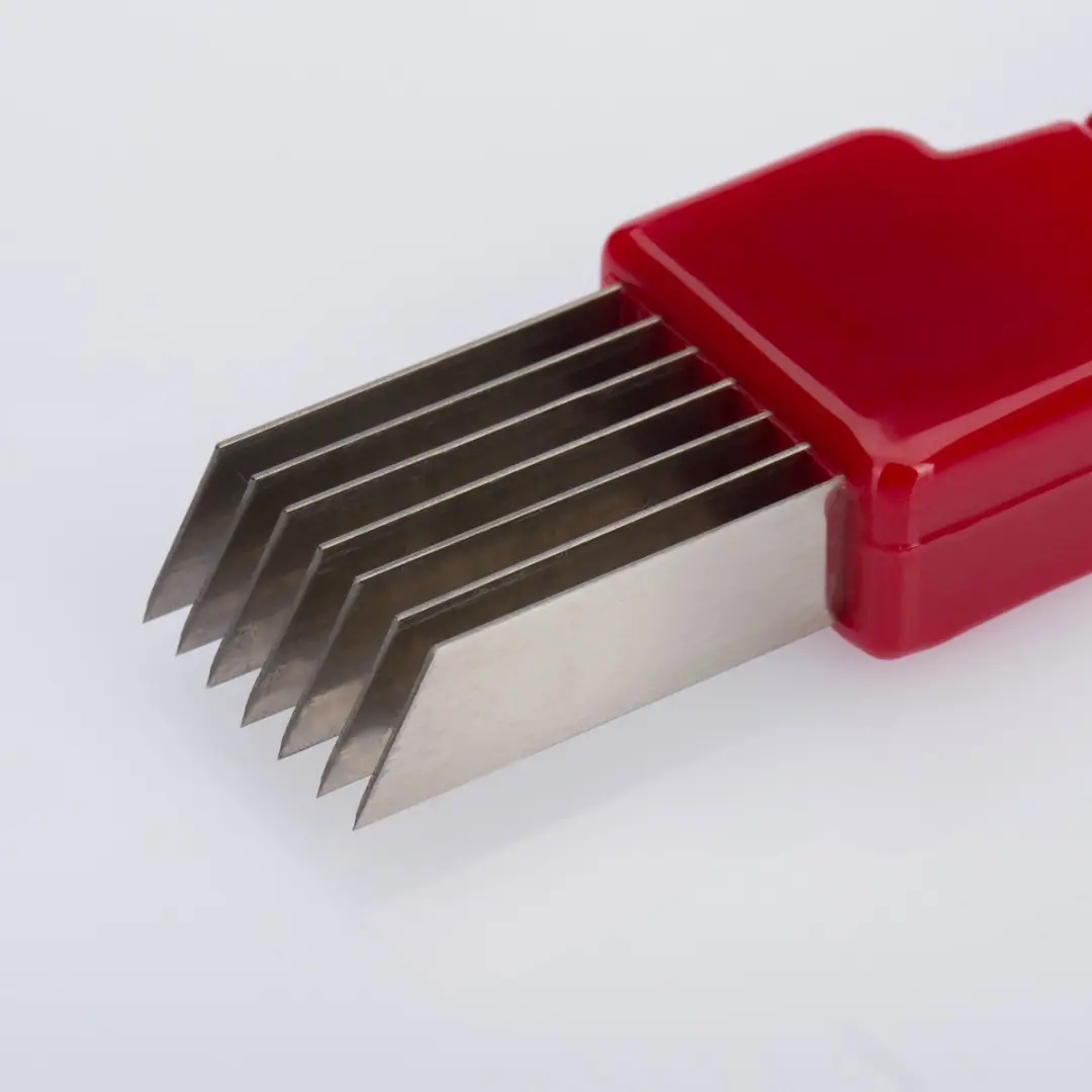 Westmark Augurkensnijder Dekofix - 7 Messen - 16,3 cm - Rood