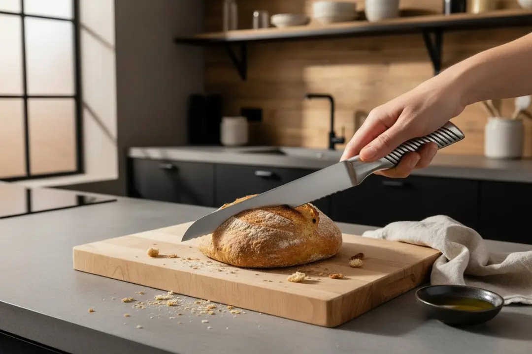 Cookinglife Chef's Essential Broodmes - 34 cm - Zilver/Zwart