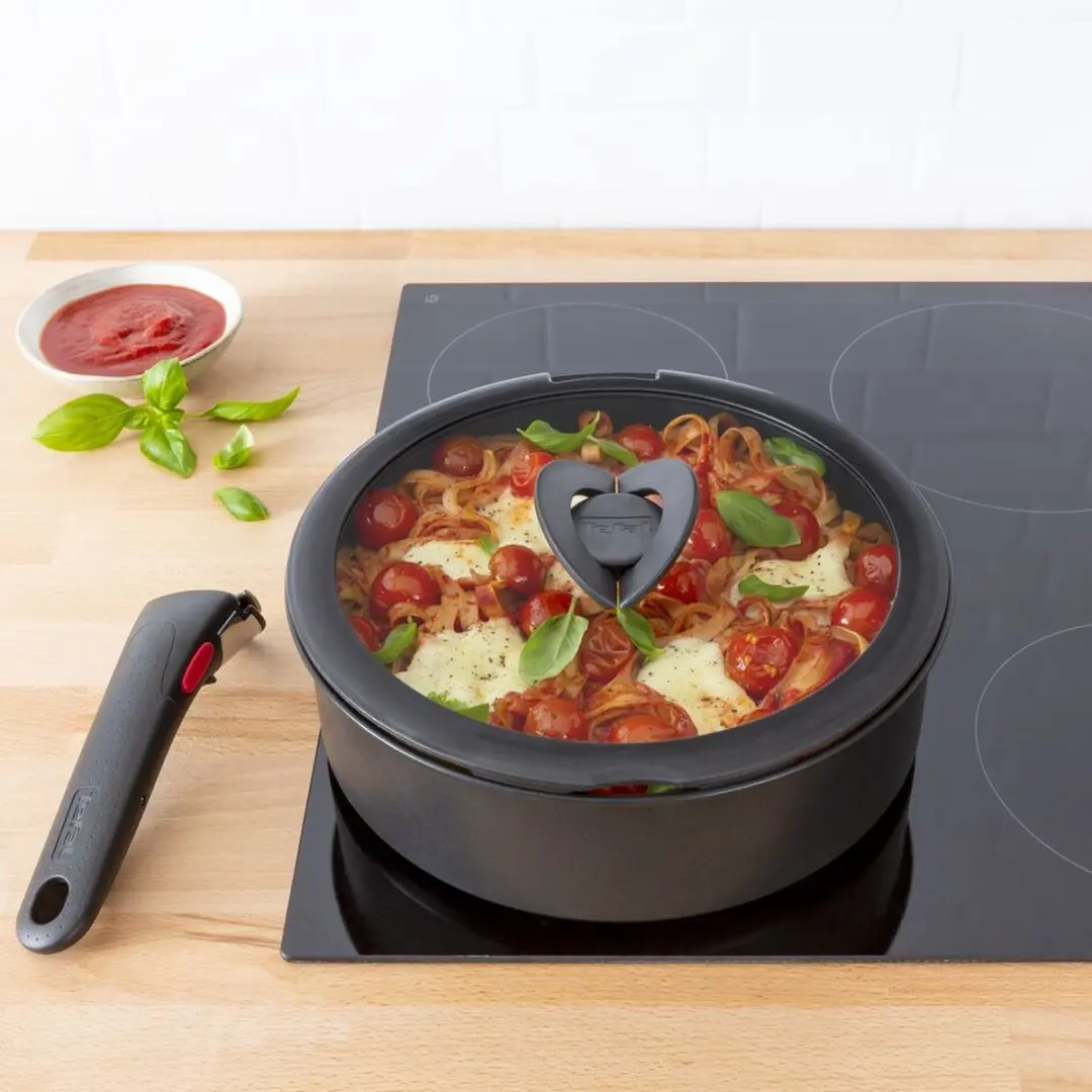 Tefal Ingenio Glazen Deksel L9846753 - Ø28cm - Zwart