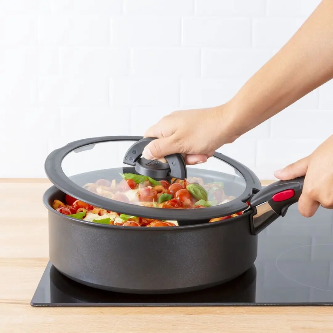 Tefal Ingenio Glazen Deksel L9846753 - Ø28cm - Zwart