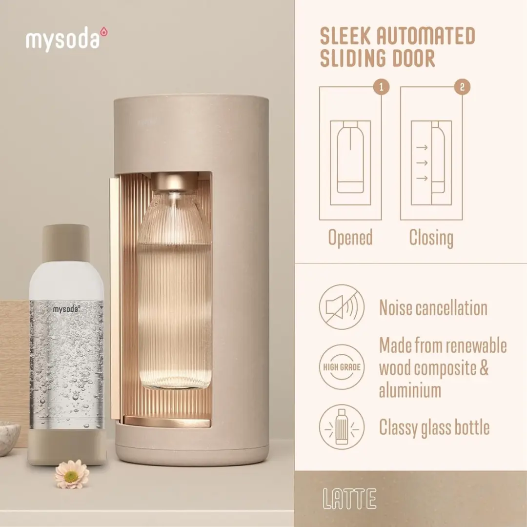 Mysoda Glassy Latte Design Bruiswatertoestel EUR-GL004F-DOE - Brons