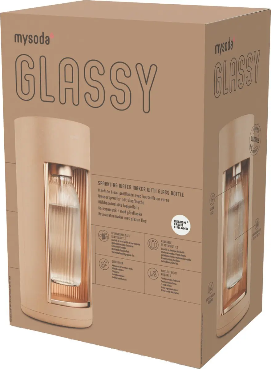 Mysoda Glassy Latte Design Bruiswatertoestel EUR-GL004F-DOE - Brons