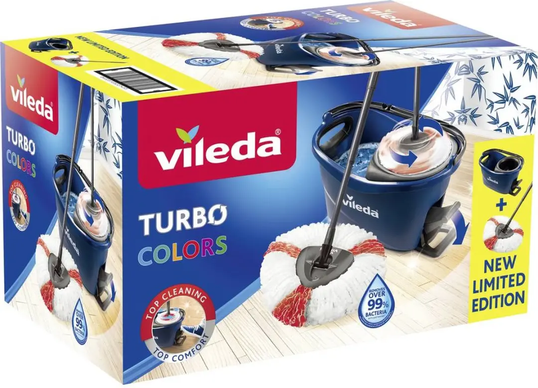 Vileda Turbo Colors EasyWring & Clean-wismop - 1 Stuk
