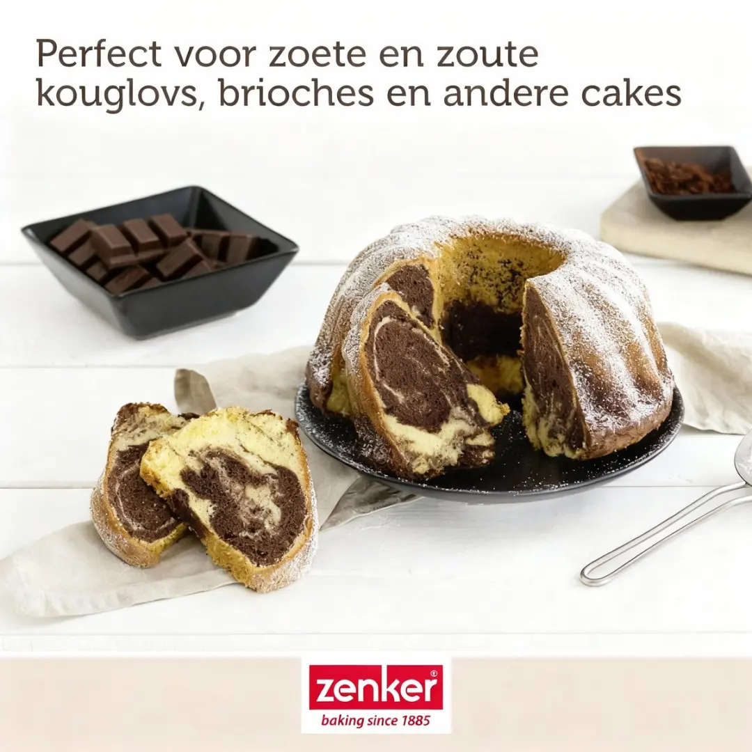 Zenker Tulbandvorm 22cm - Zwart
