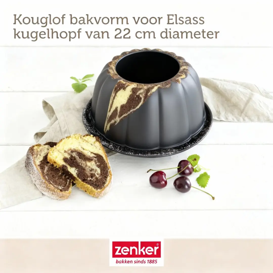 Zenker Tulbandvorm 22cm - Zwart