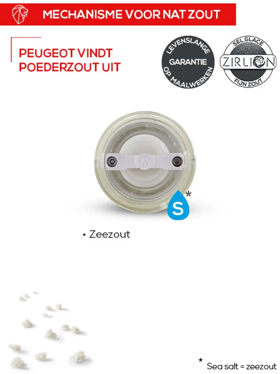 Peugeot Oléron Zoutmolen 14cm - Chocolade - MPN 2993700