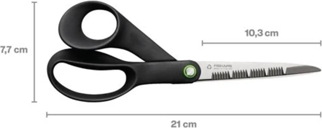 Fiskars Functional Form ReNew Keukenschaar 21cm - Zwart
