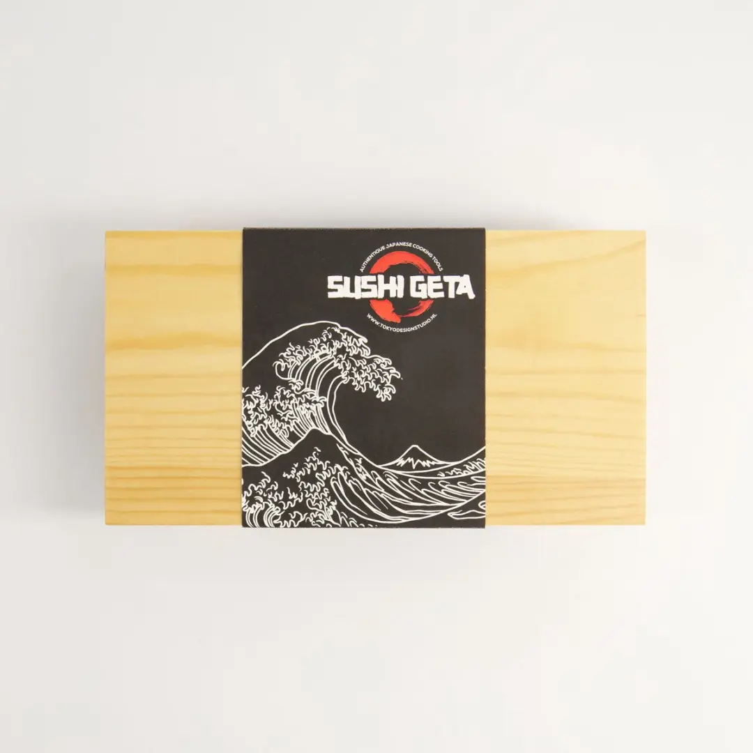Tokyo Design Studio Sushi Geta Houten Plateau 21x12x6cm - Zwart