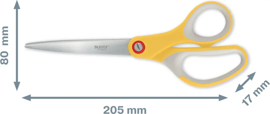 Leitz Titanium Schaar Warm Geel - 5 Stuks - afbeelding 4 van 6
