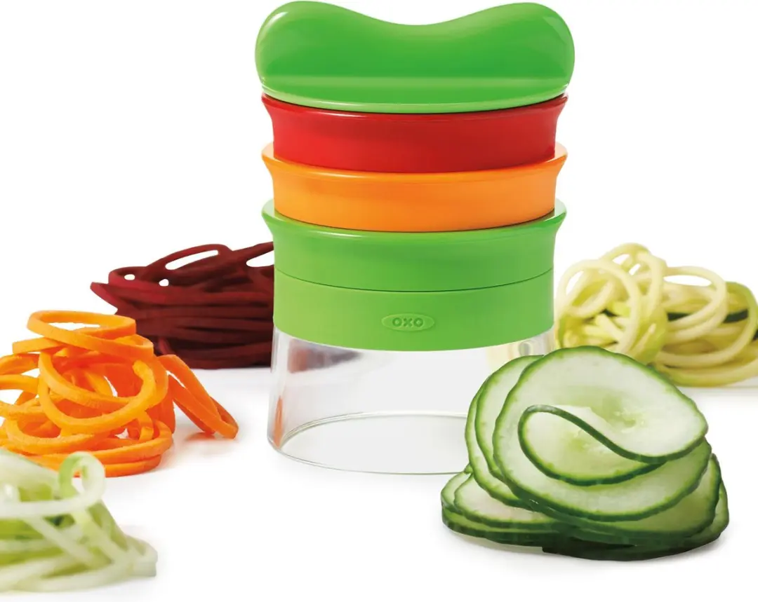 OXO Spiraalsnijder 3-in-1 - 3 Messen - Transparant