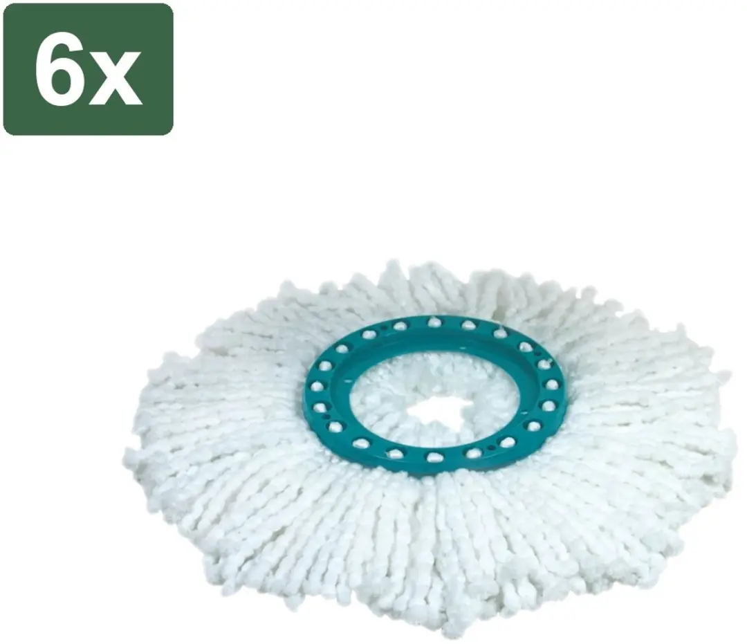 Leifheit Clean Twist Vervangkop - 6 Stuks