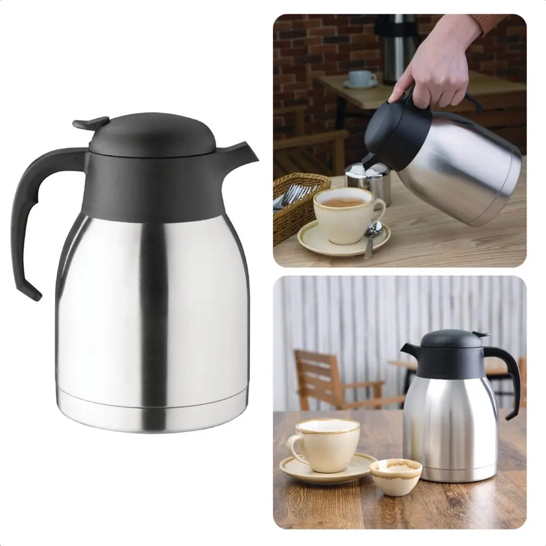 Excellent Houseware RVS Thermoskan 1500ml - Zilver