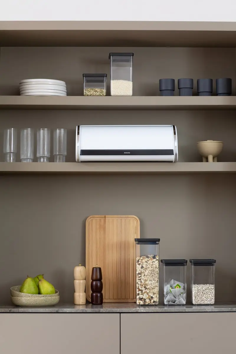 Brabantia Broodtrommel Schuifdeksel 16L - Wit - afbeelding 6 van 6