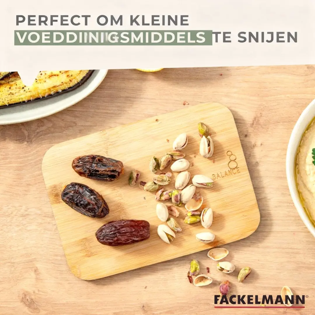 Fackelmann Balance Bamboe Snijplank 21x15cm - Groen/Bruin
