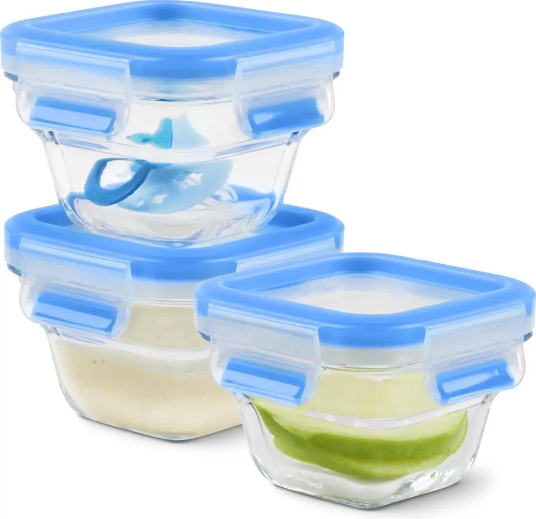 Tefal MasterSeal Glass N1050710 Babyset - 3x180ml - Blauw - afbeelding 6 van 6