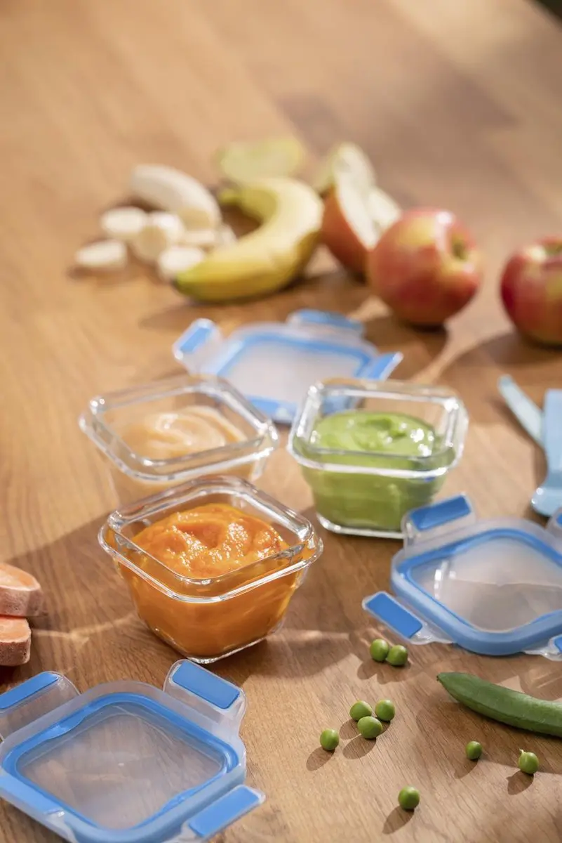 Tefal MasterSeal Glass N1050710 Babyset - 3x180ml - Blauw - afbeelding 2 van 6