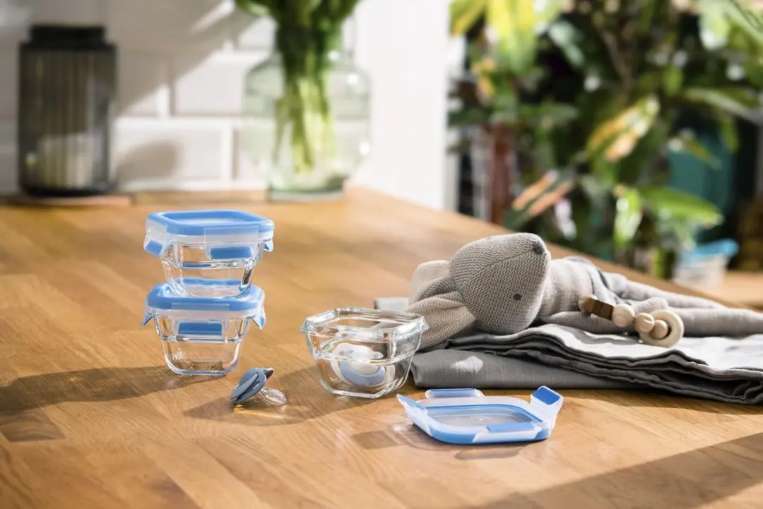 Tefal MasterSeal Glass N1050710 Babyset - 3x180ml - Blauw - afbeelding 3 van 6