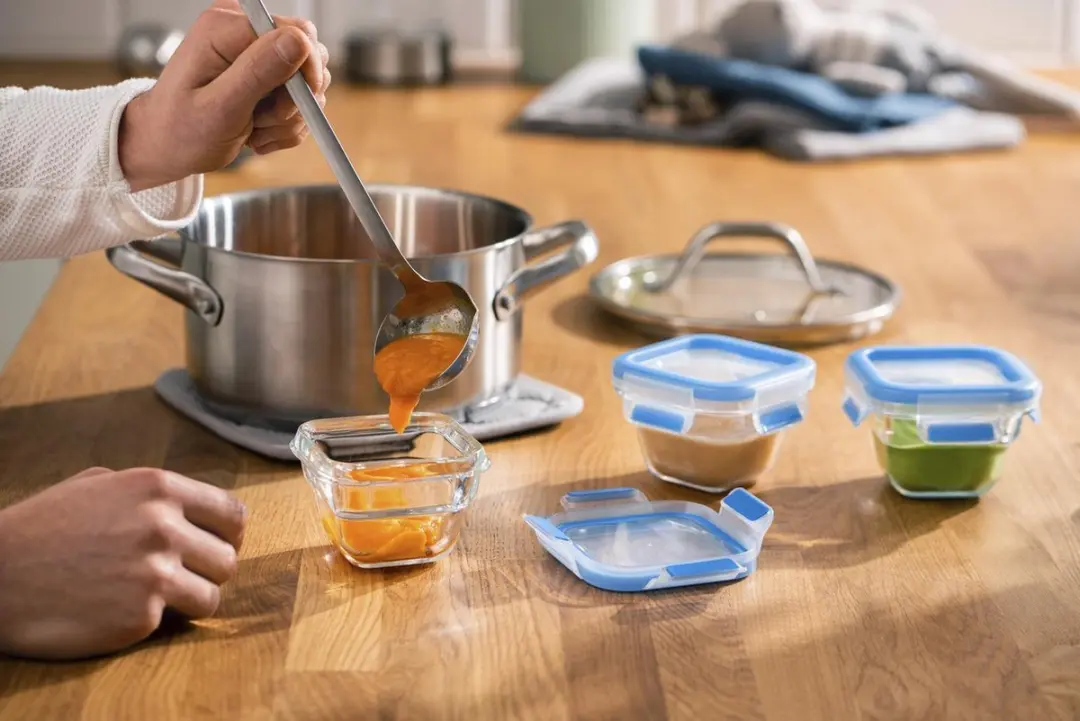 Tefal MasterSeal Glass N1050710 Babyset - 3x180ml - Blauw - afbeelding 4 van 6
