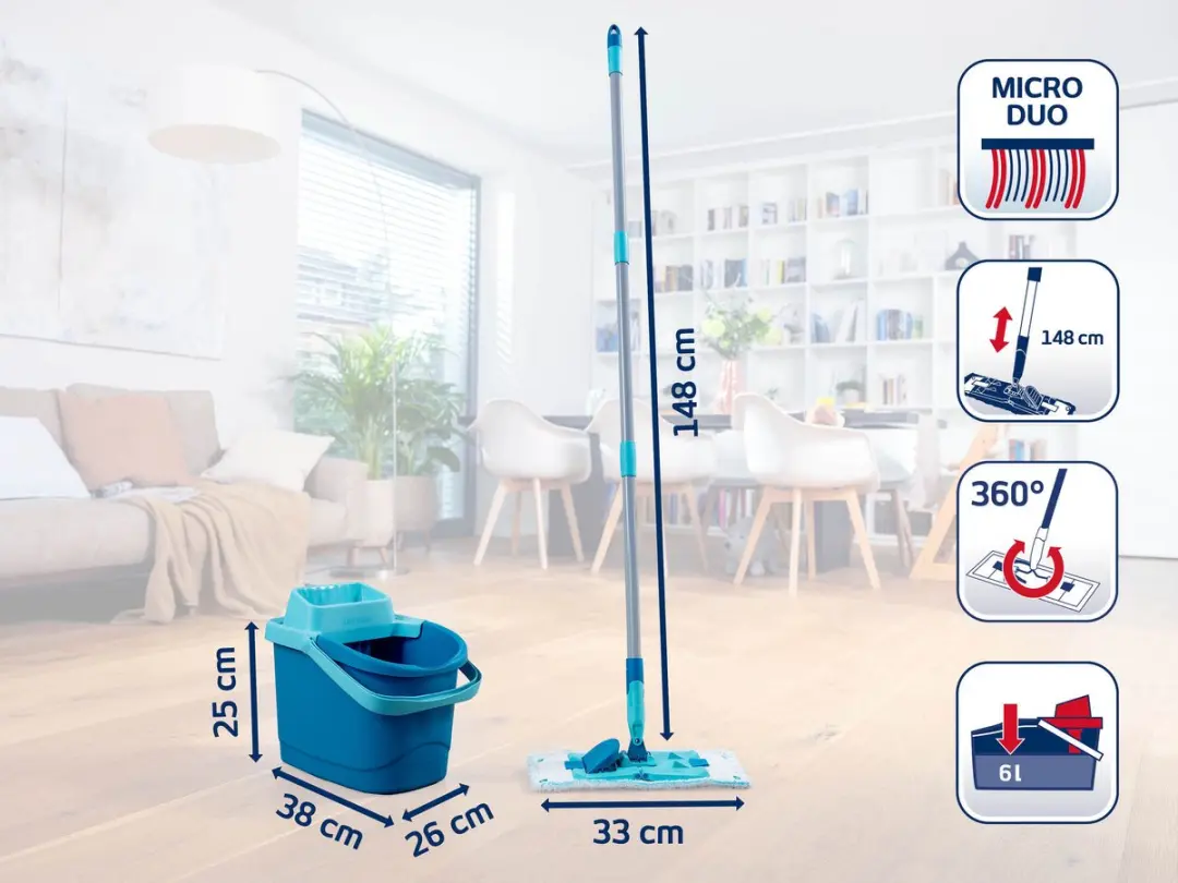 Leifheit Power Clean Vloerwisserset - Micro Duo Extra