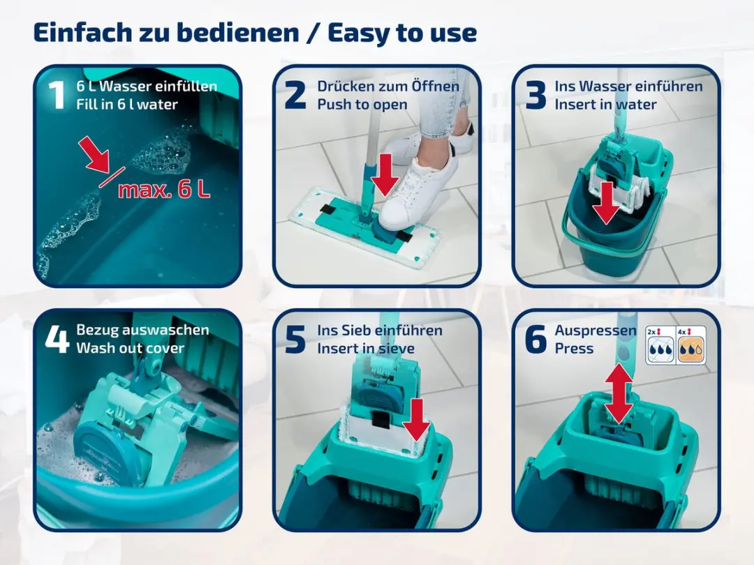 Leifheit Power Clean Vloerwisserset - Micro Duo Extra