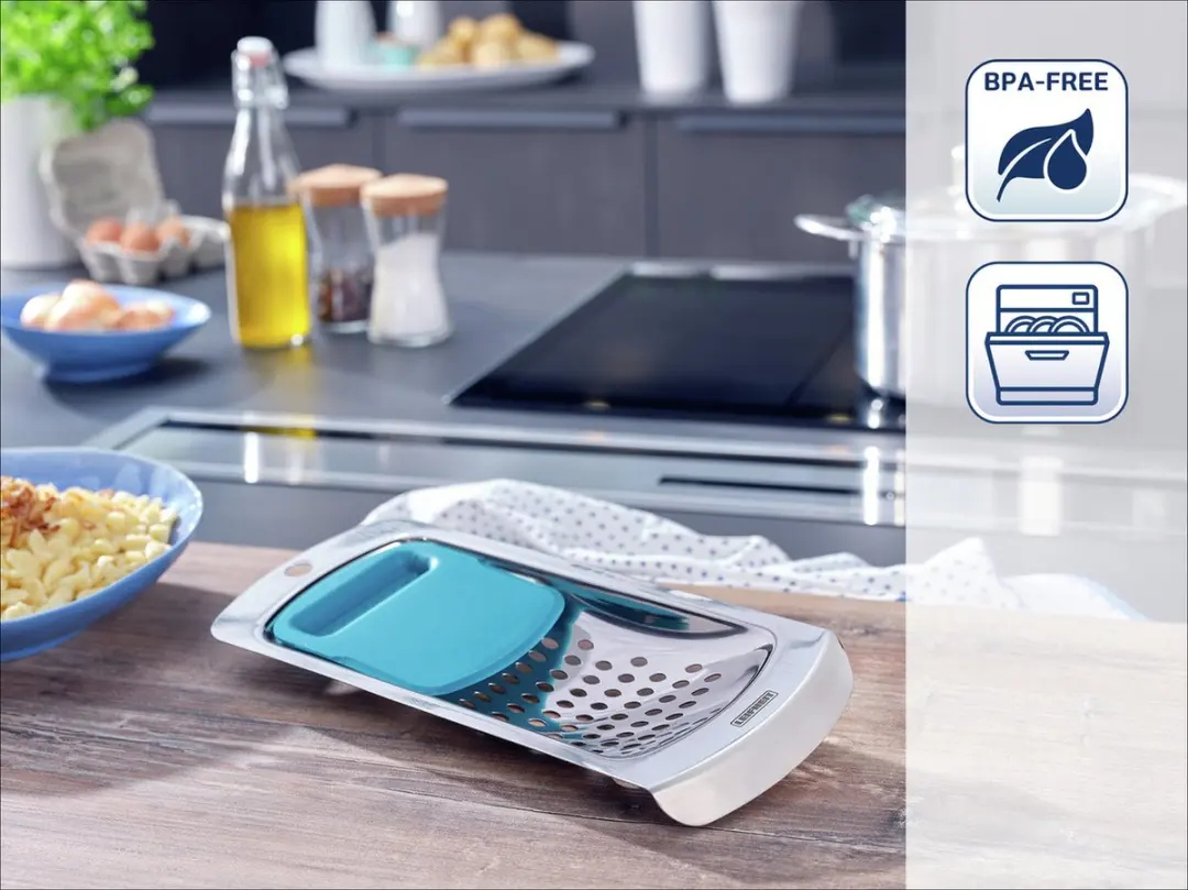 Leifheit Spätzle Pasta Rasp - RVS - Grijs/Turquoise