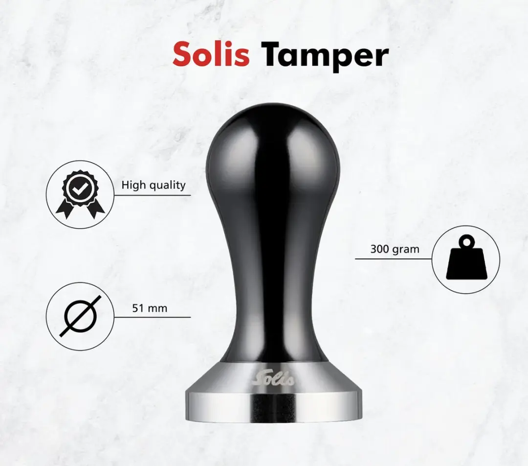 Solis Tamper 51mm - Zwart