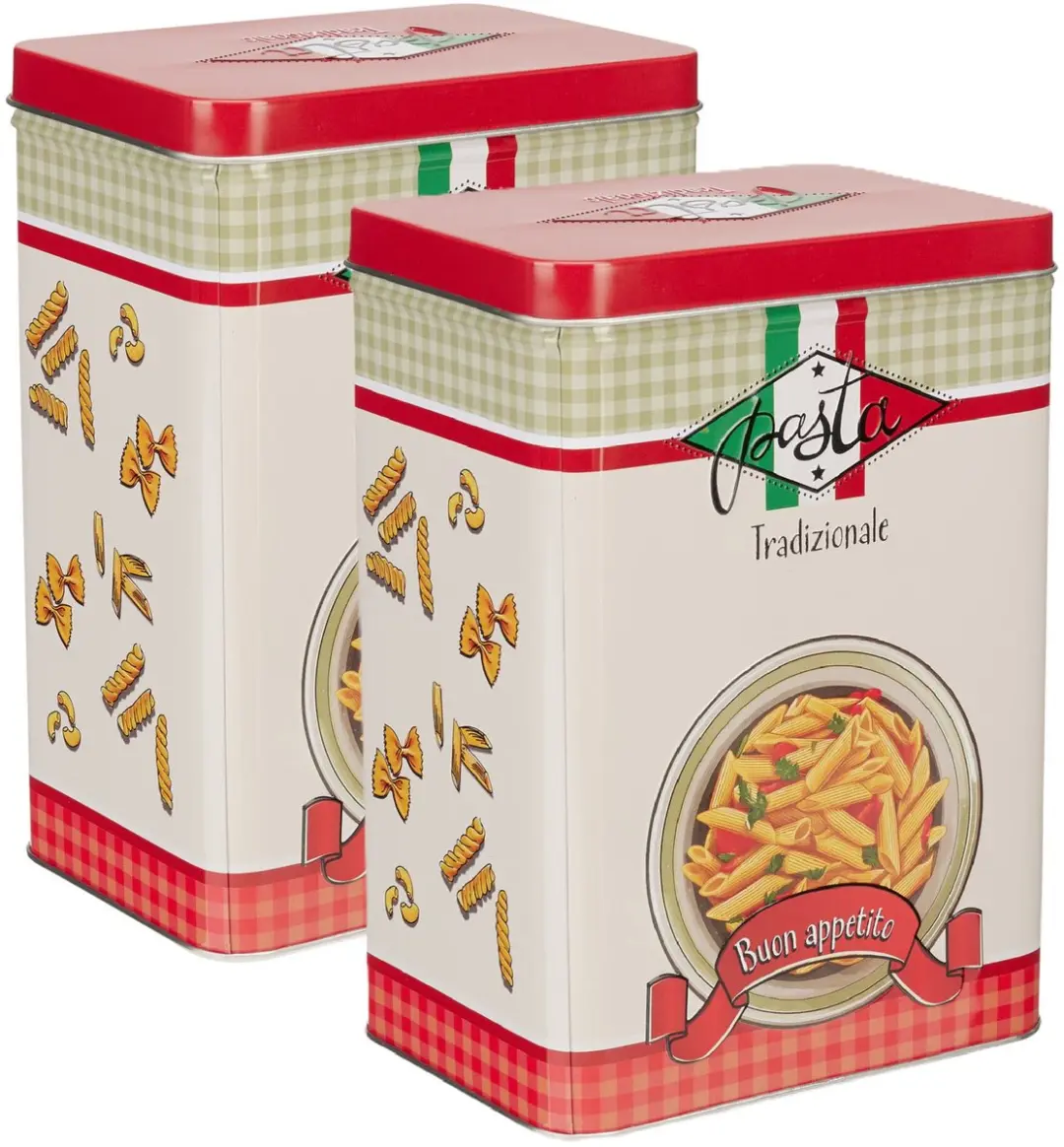 Excellent Houseware Nostalgia Pasta Bewaarblik