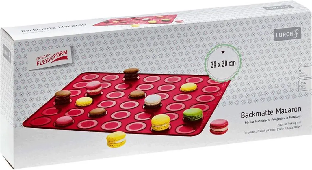 Lurch Bakmat Macaron 38x30cm - Rood