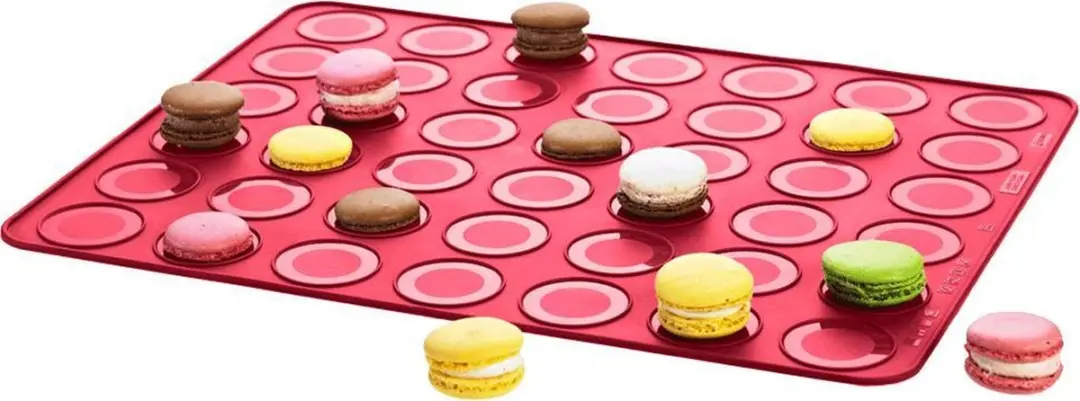 Lurch Bakmat Macaron 38x30cm - Rood