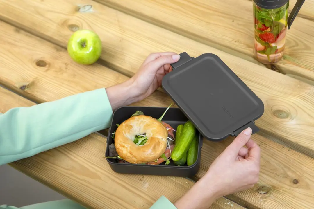 Brabantia Make & Take Lunchbox Medium 1.1L - 2-delig - Dark Grey - afbeelding 6 van 6