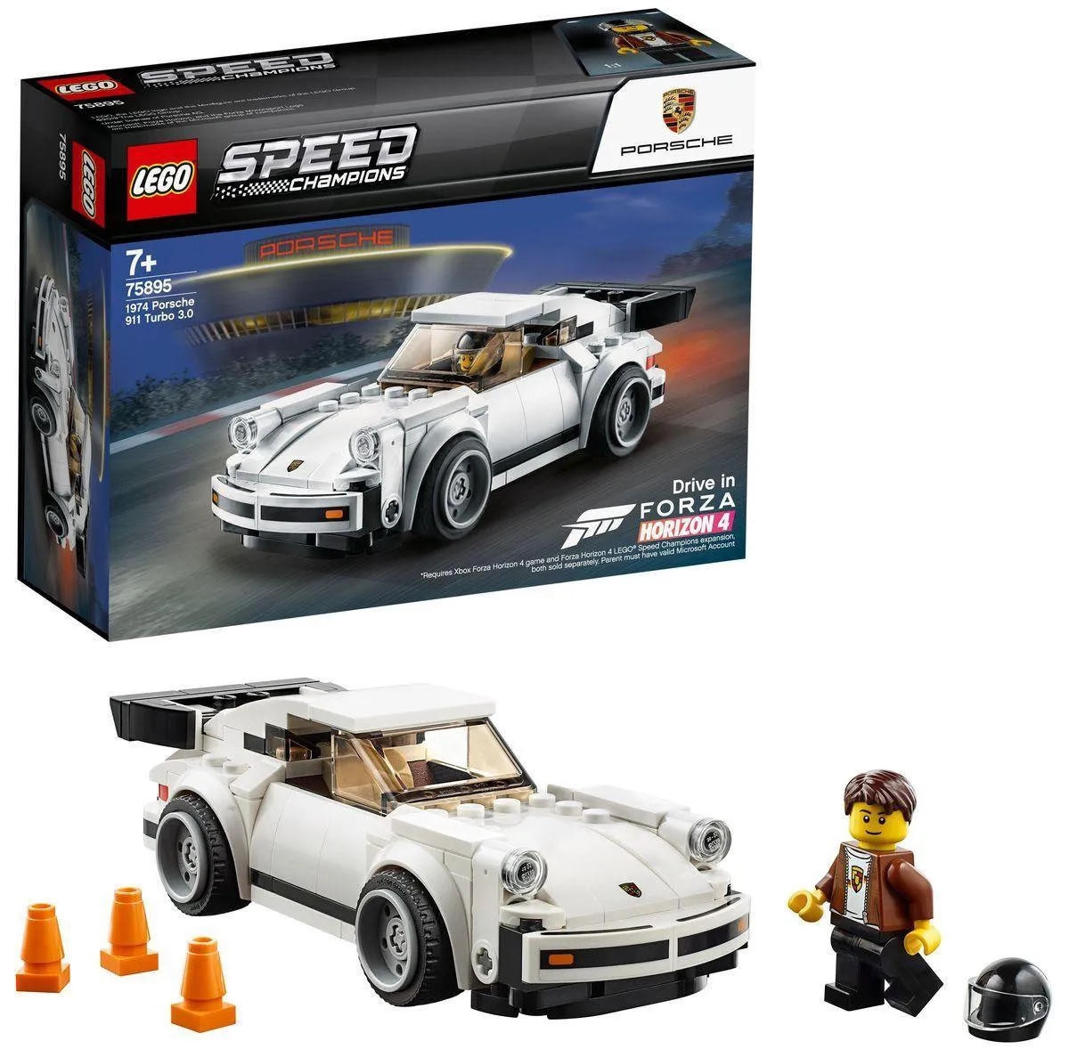 LEGO Speed Champions 1974 Porsche 911 Turbo 3.0 75895 - 180 Stukken - afbeelding 4 van 6