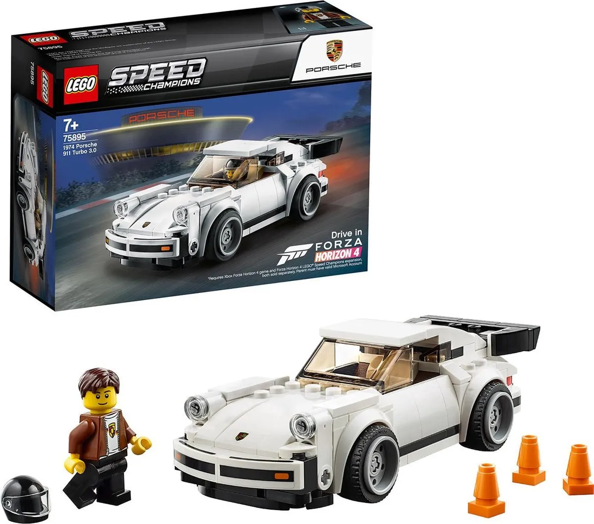 LEGO Speed Champions 1974 Porsche 911 Turbo 3.0 75895 - 180 Stukken - afbeelding 2 van 6