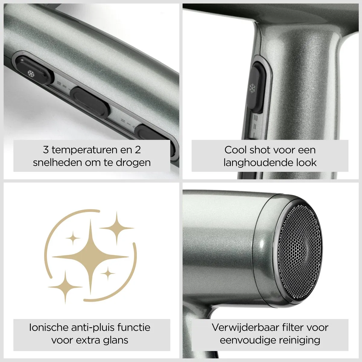 Babyliss Xanadu D581E Föhn - 2100W - Xanadu Grey