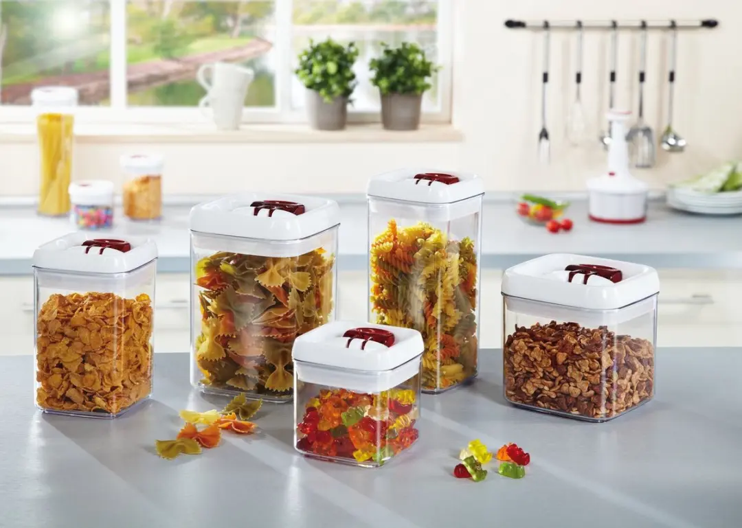 Leifheit Fresh & Easy Voorraaddoos 1,6L - 2-delig - Wit