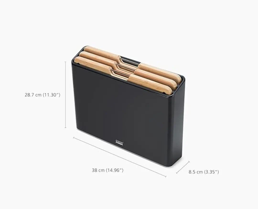 Joseph Joseph Folio 3 Bamboe Snijplanken - 3-delig - Zwart