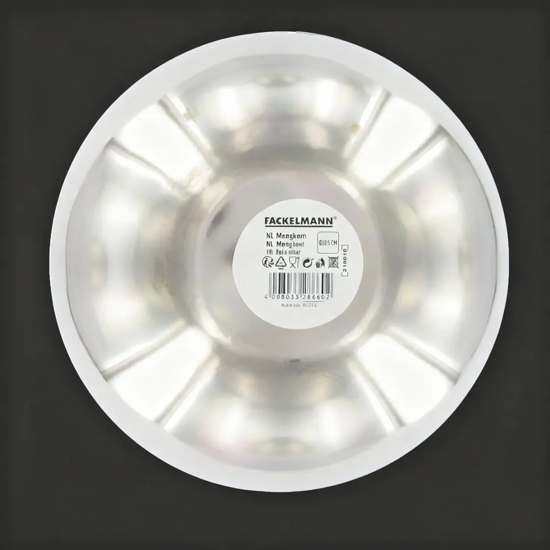 Fackelmann Basic Mixkom 20,5cm Roestvrij staal