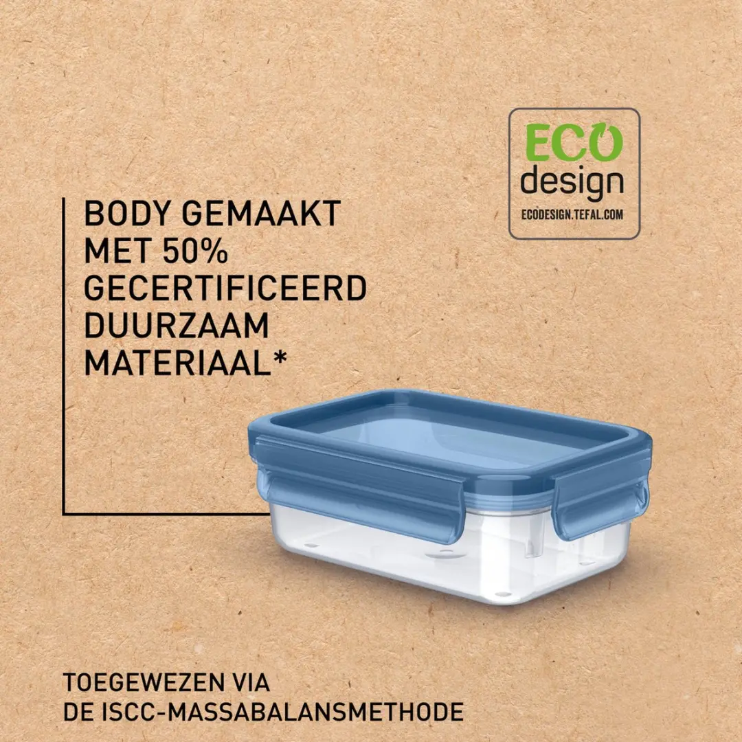 Tefal MasterSeal Fresh Vershoudbakje 0,55L - Blauw