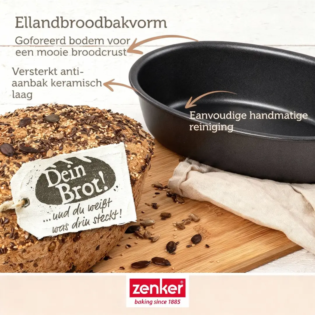 Zenker Ovale Broodvormen 26x16cm - Set van 2