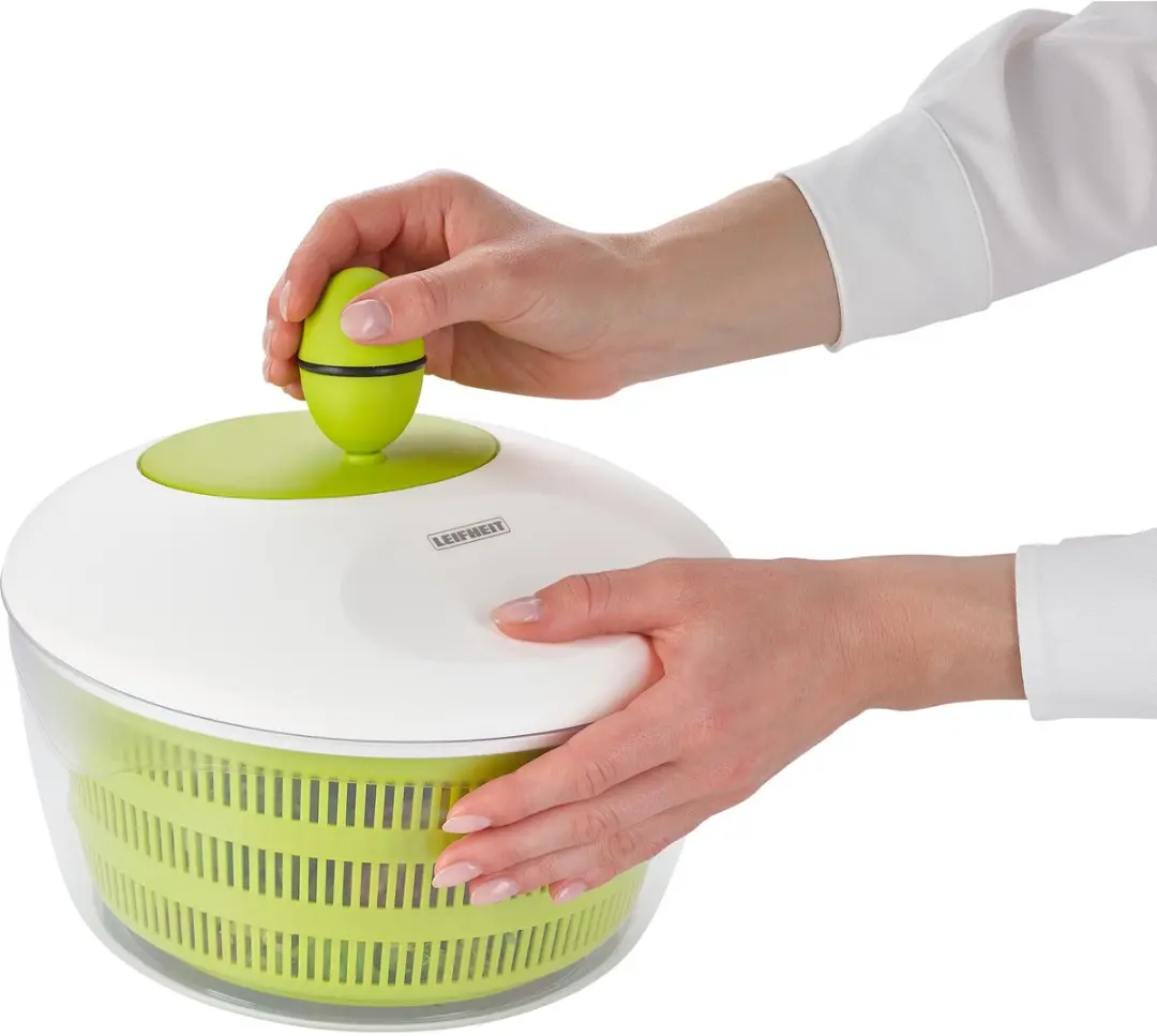 Leifheit Trend Slacentrifuge 23069 - 4,2L - Wit/Groen - afbeelding 6 van 6