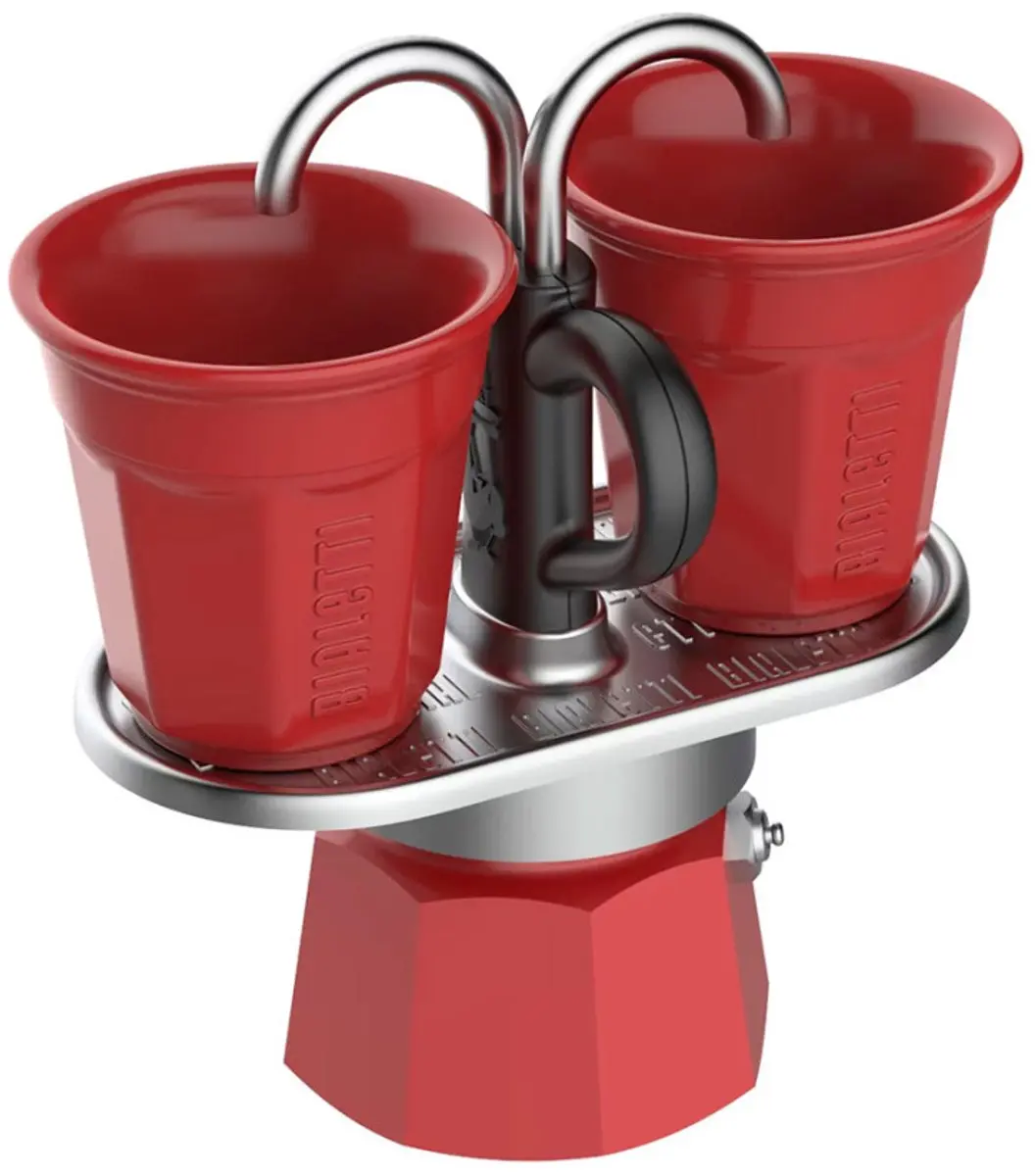 Bialetti Mini Express 0007303 Espressopot - 2 Koppen - Rood