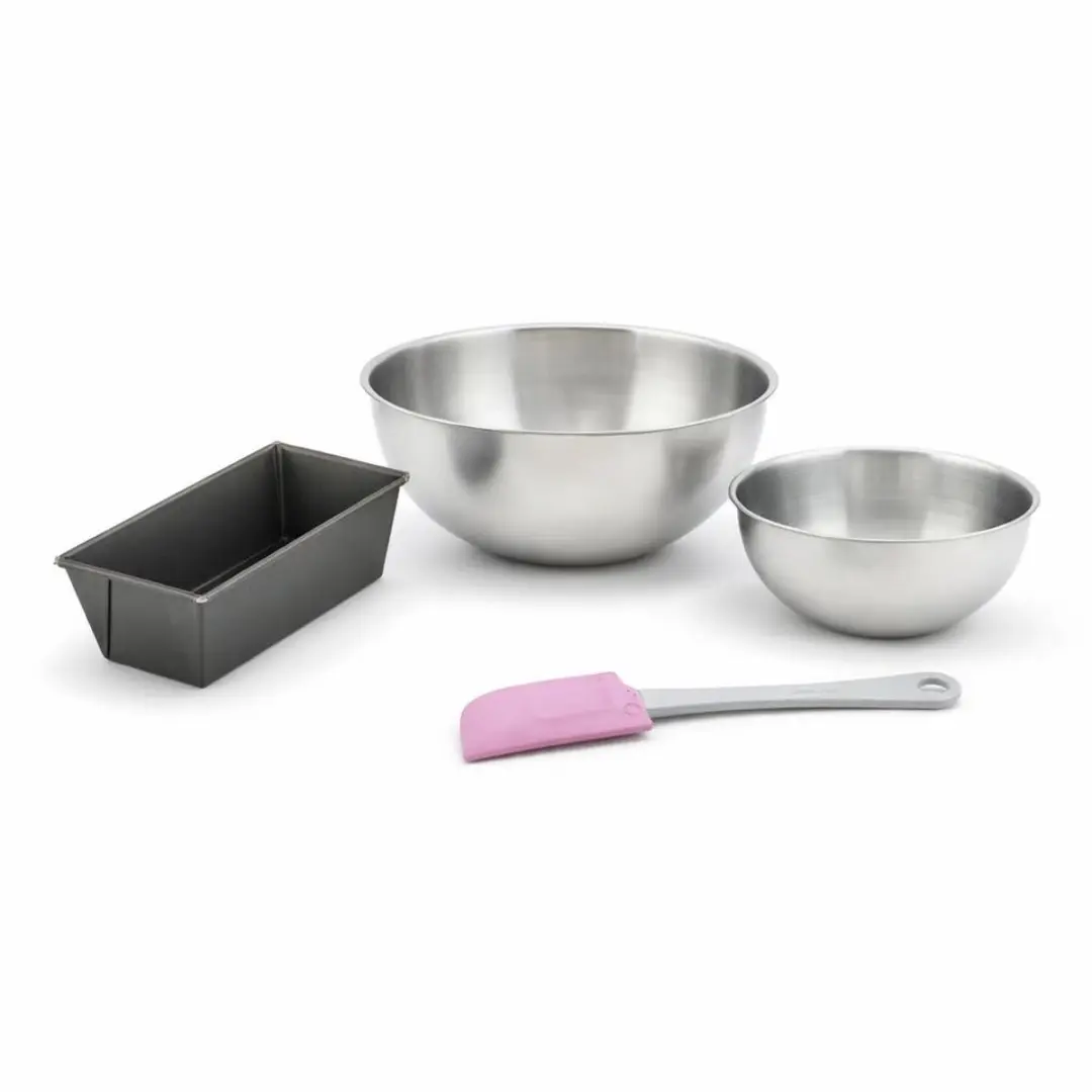 Zenker Bakset Mini Cakevorm 16cm - 2 Mengkommen + Spatel - Zwart