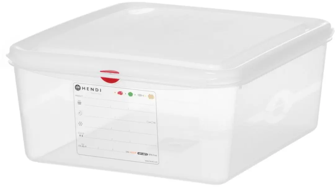HENDI GN 2/3 Bak 13,5L Polypropyleen - Transparant