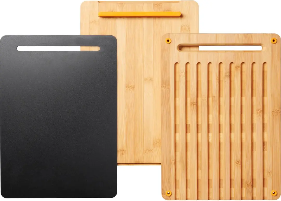 Fiskars Bamboo Snijplankenset 3-delig