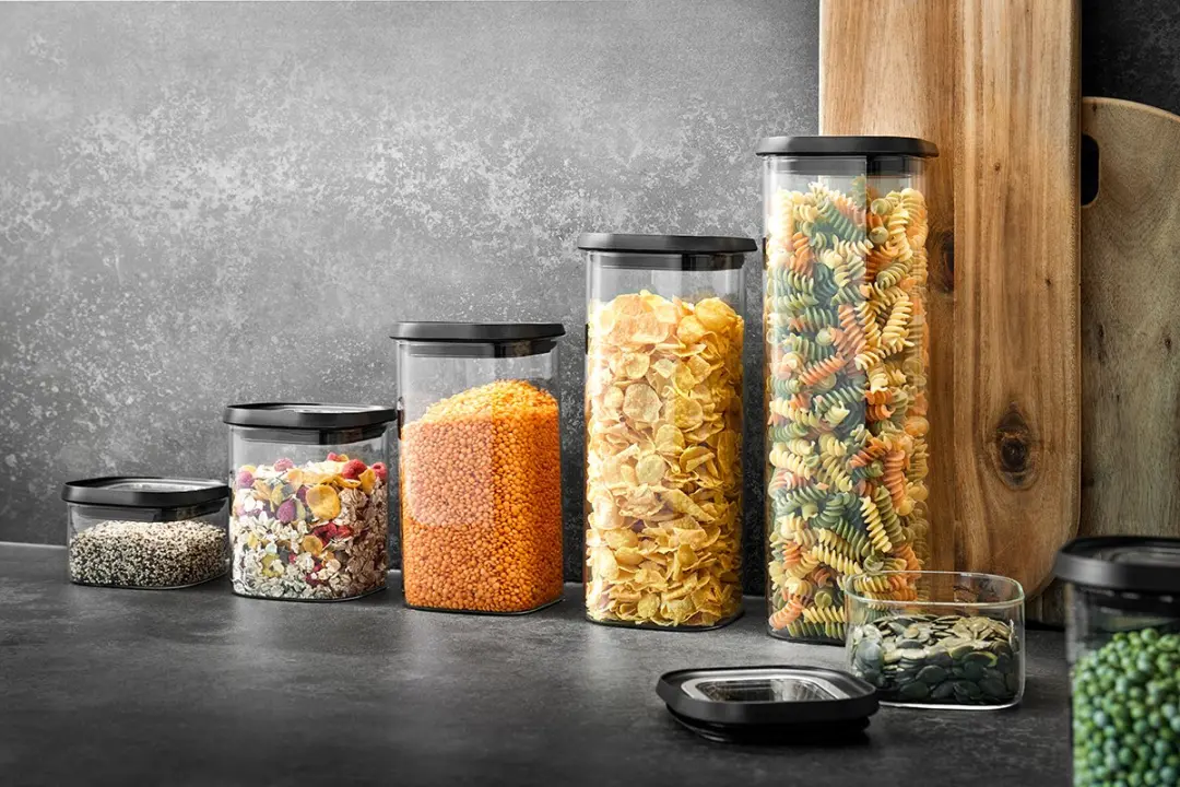 GEFU Vershoudbak PANTRY 1400ml - Glas - 2-delig