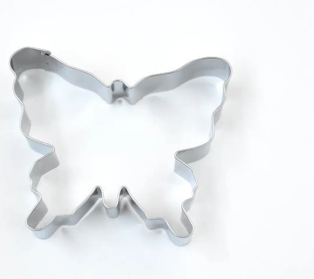 Patisse Koekjesuitsteekvorm Vlinder 10cm - RVS Zilver