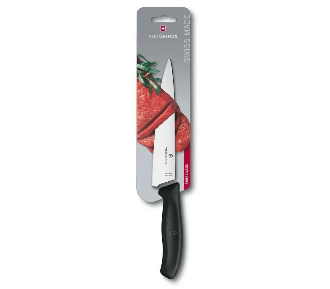 Victorinox Swiss Classic Koksmes 20cm - RVS/Fibrox - Zwart