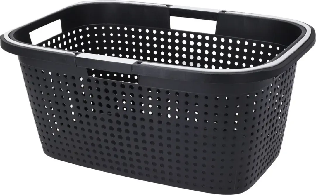 Excellent Houseware Wasmand Antraciet 38L